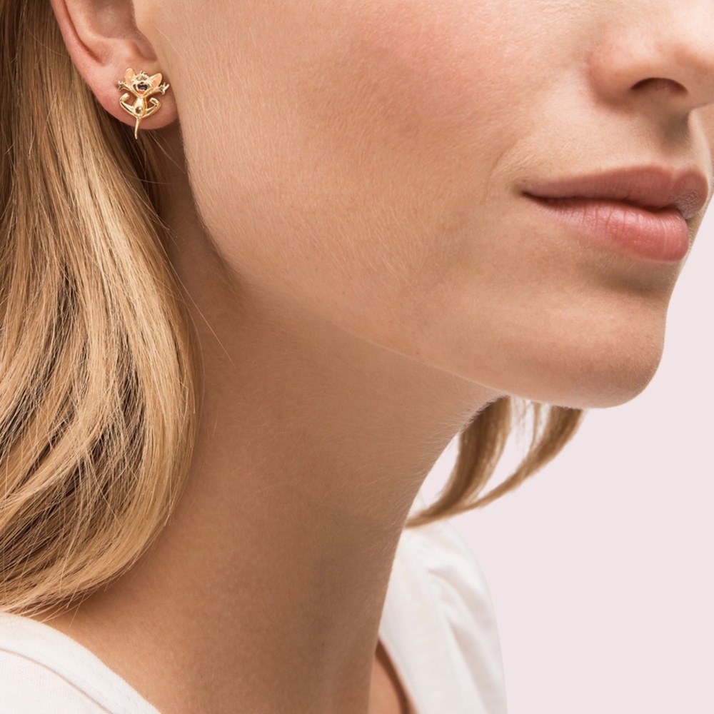 KATE SPADE • Whimsical Tom & Jerry Earrings - Picture 2 of 5
